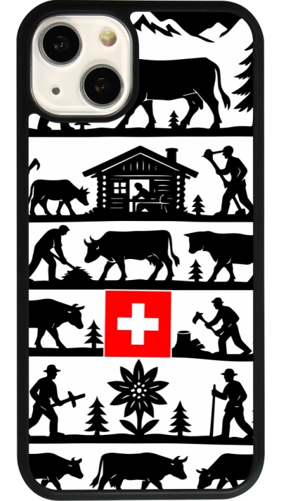 iPhone 13 Case Hülle - Silikon schwarz Poya Schweiz 1