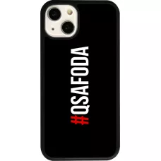 Coque iPhone 13 - Silicone rigide noir Qsafoda 1