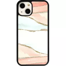 iPhone 13 Case Hülle - Silikon schwarz Shimmering Orange