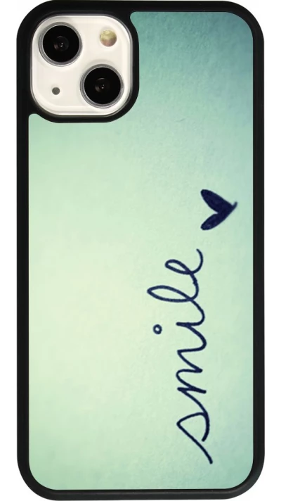 iPhone 13 Case Hülle - Silikon schwarz Smile