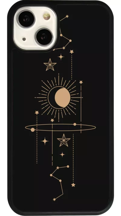 iPhone 13 Case Hülle - Silikon schwarz Spring 23 astro