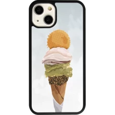 Coque iPhone 13 - Silicone rigide noir Summer 2025 Cornet