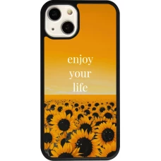 iPhone 13 Case Hülle - Silikon schwarz Summer 2026 Enjoy your life