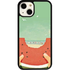 iPhone 13 Case Hülle - Silikon schwarz Views through a watermelon Summer 2026