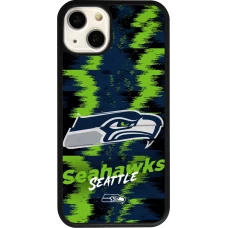 Coque iPhone 13 - Silicone rigide noir Super Bowl 26 Seattle 2