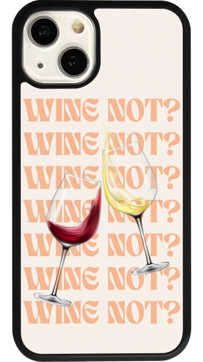 iPhone 13 Case Hülle - Silikon schwarz Wine not