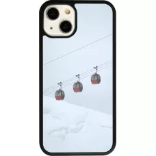 iPhone 13 Case Hülle - Silikon schwarz Winter 22 ski lift