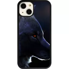 iPhone 13 Case Hülle - Silikon schwarz Wolf Shape