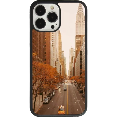 iPhone 13 Pro Max Case Hülle - Silikon schwarz Autumn 2024 New York city