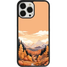iPhone 13 Pro Max Case Hülle - Silikon schwarz Autumn 25 Mountains