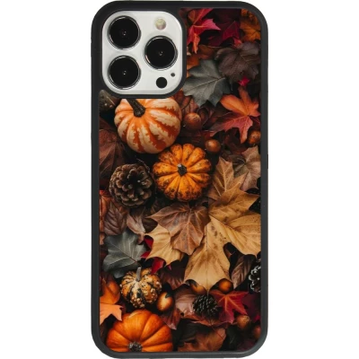 iPhone 13 Pro Max Case Hülle - Silikon schwarz Autumn 25 Pumpkin