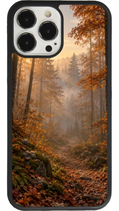 Coque iPhone 13 Pro Max - Silicone rigide noir Autumn 26 Autumn walk