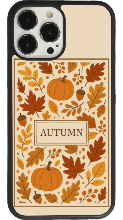 Coque iPhone 13 Pro Max - Silicone rigide noir Autumn 26 Hello autumn