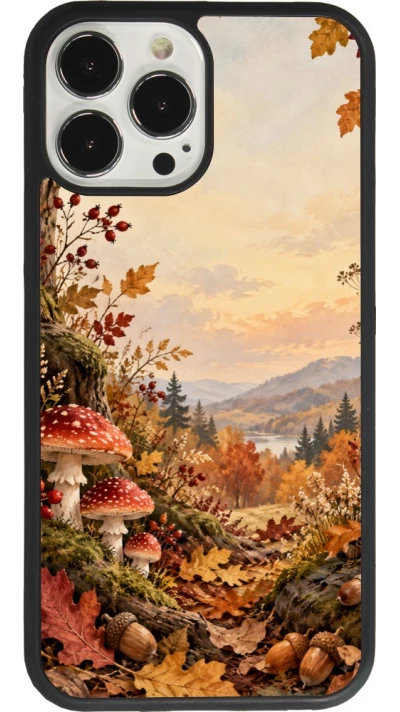 Coque iPhone 13 Pro Max - Silicone rigide noir Autumn 26 Illustrated Autumn