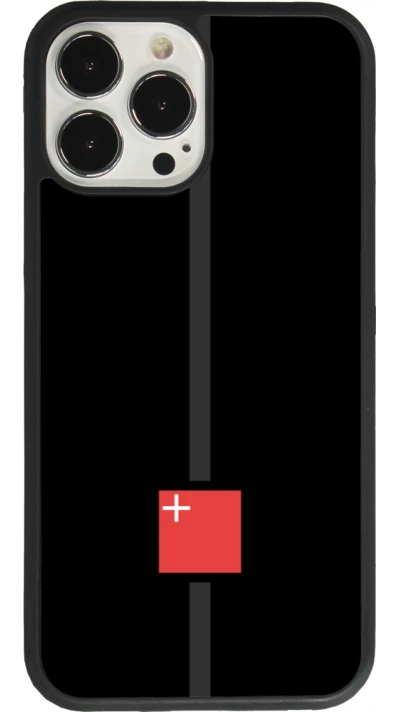 iPhone 13 Pro Max Case Hülle - Silikon schwarz Kanton SZ schwarz
