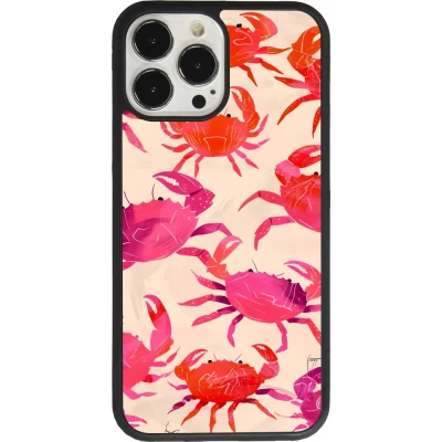 iPhone 13 Pro Max Case Hülle - Silikon schwarz Crabs Paint