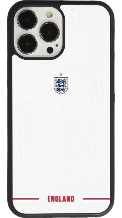 Coque iPhone 13 Pro Max - Silicone rigide noir Maillot de football Angleterre 2026 personnalisable