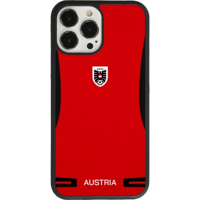 iPhone 13 Pro Max Case Hülle - Silikon schwarz O?sterreich 2026 personalisierbares Fussballtrikot