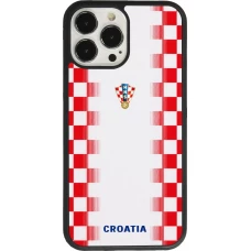 iPhone 13 Pro Max Case Hülle - Silikon schwarz Kroatien 2026 personalisierbares Fussballtrikot