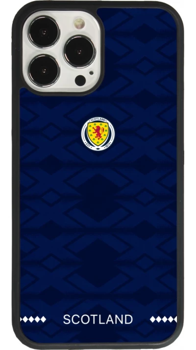 Coque iPhone 13 Pro Max - Silicone rigide noir Maillot de football Ecosse 2026 personnalisable