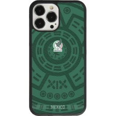 Coque iPhone 13 Pro Max - Silicone rigide noir Maillot de football Mexique 2026 personnalisable