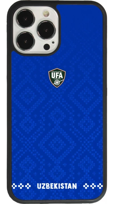 iPhone 13 Pro Max Case Hülle - Silikon schwarz Usbekistan 2026 personalisierbares Fussballtrikot