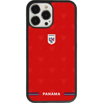 Coque iPhone 13 Pro Max - Silicone rigide noir Maillot de football Panama 2026 personnalisable