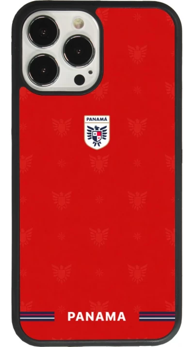 Coque iPhone 13 Pro Max - Silicone rigide noir Maillot de football Panama 2026 personnalisable