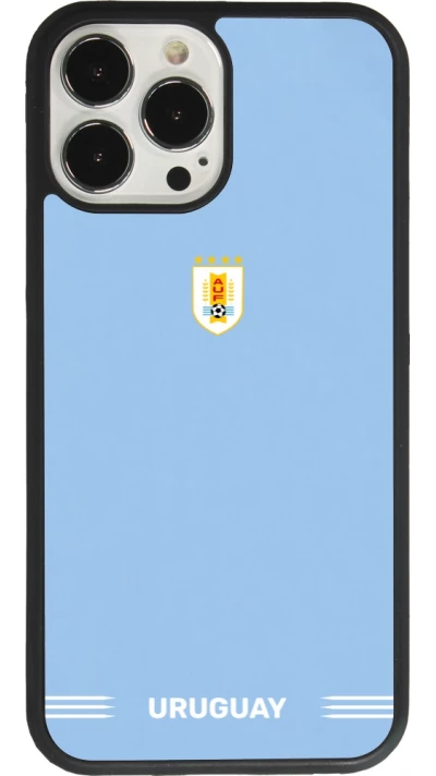 iPhone 13 Pro Max Case Hülle - Silikon schwarz Uruguay 2026 personalisierbares Fussballtrikot