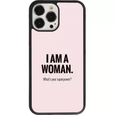 iPhone 13 Pro Max Case Hülle - Silikon schwarz I am a woman