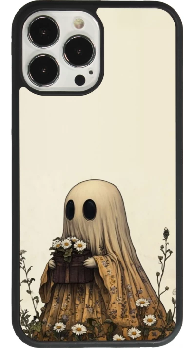 Coque iPhone 13 Pro Max - Silicone rigide noir Halloween 2025 Ghost gardener