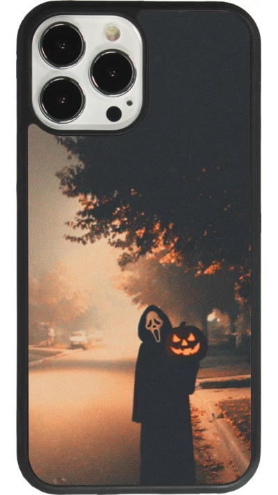 Coque iPhone 13 Pro Max - Silicone rigide noir Halloween 2025 Scream