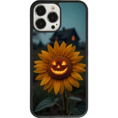 iPhone 13 Pro Max Case Hülle - Silikon schwarz Halloween 2026 Evil Sunflower