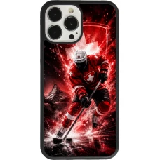 Coque iPhone 13 Pro Max - Silicone rigide noir Hockey World Championship Player