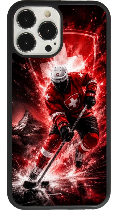 Coque iPhone 13 Pro Max - Silicone rigide noir Hockey World Championship Player