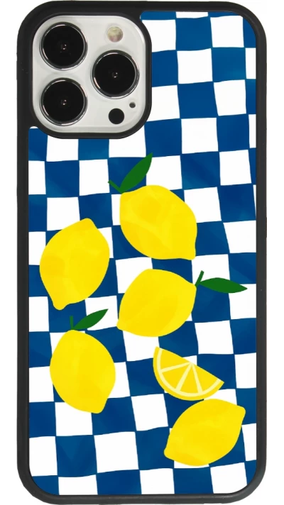 Coque iPhone 13 Pro Max - Silicone rigide noir Illustration lemons 2026