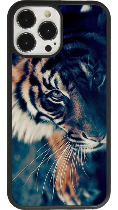 Coque iPhone 13 Pro Max - Silicone rigide noir Incredible Lion