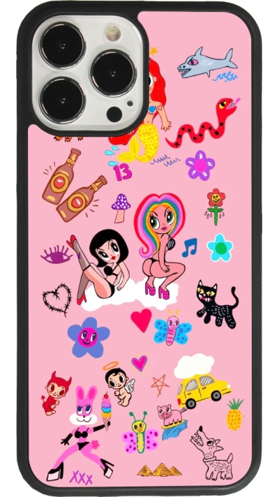 Coque iPhone 13 Pro Max - Silicone rigide noir Karol G La Bichota Manana Sera Bonito