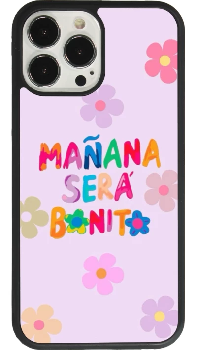 Coque iPhone 13 Pro Max - Silicone rigide noir Karol G Manana sera bonito