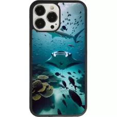 iPhone 13 Pro Max Case Hülle - Silikon schwarz Manta Lagune Reinigung
