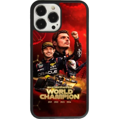 iPhone 13 Pro Max Case Hülle - Silikon schwarz Max Verstappen Champion 2023