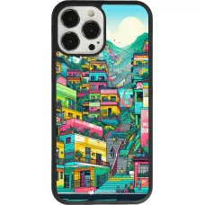 iPhone 13 Pro Max Case Hülle - Silikon schwarz Medellin Comuna 13 Kunst