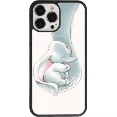 Coque iPhone 13 Pro Max - Silicone rigide noir Mom 1903