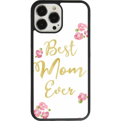 iPhone 13 Pro Max Case Hülle - Silikon schwarz Mom 2024 best Mom ever