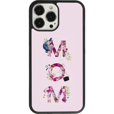 iPhone 13 Pro Max Case Hülle - Silikon schwarz Mom 2024 girly mom