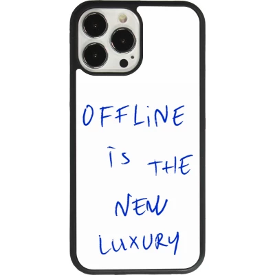 Coque iPhone 13 Pro Max - Silicone rigide noir Offline is the new luxury