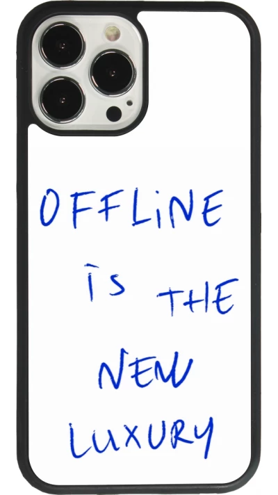 Coque iPhone 13 Pro Max - Silicone rigide noir Offline is the new luxury