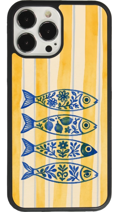 Coque iPhone 13 Pro Max - Silicone rigide noir Portuguese fish 2026