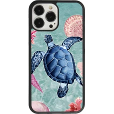 iPhone 13 Pro Max Case Hülle - Silikon schwarz Preppy Turtle