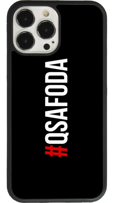 Coque iPhone 13 Pro Max - Silicone rigide noir Qsafoda 1